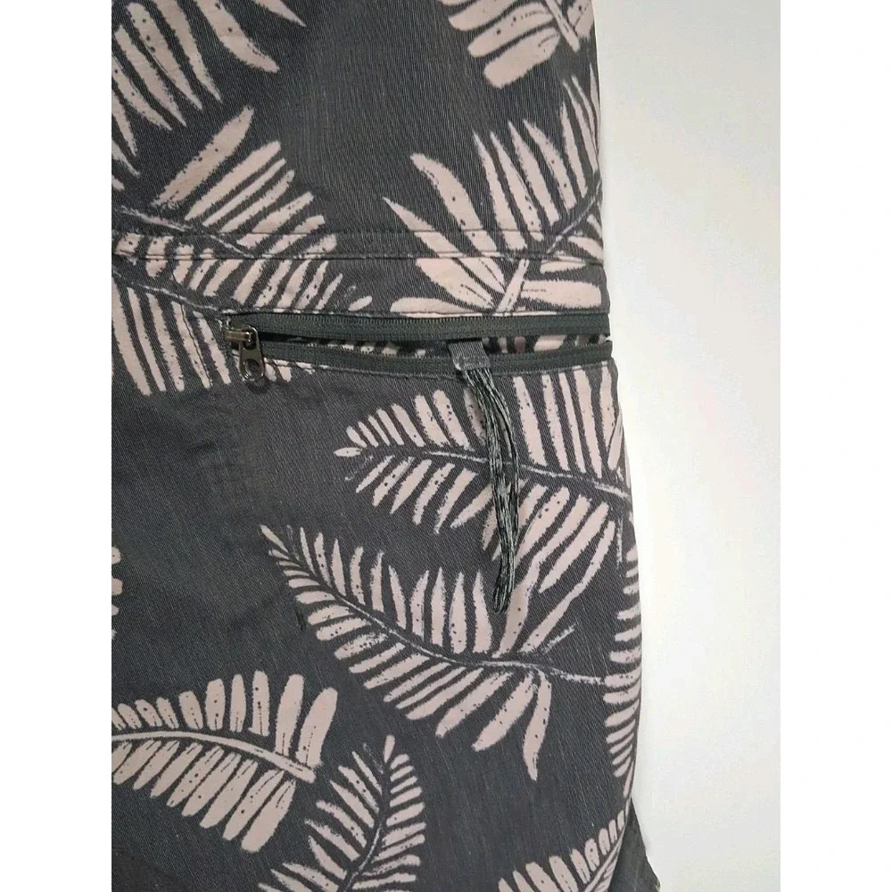 Roark Men's Sz 30 Shorey Swim Trunks Charcoal Botanical Drawstring Board Shorts